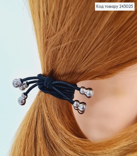 Резинкачорна с Бубкой тройная 243025 фото 1