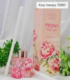 Аромадифузор "PEONY "Pink Sunget", 100мл, Perfumed diffuser, Bartek, Польща 331183 фото