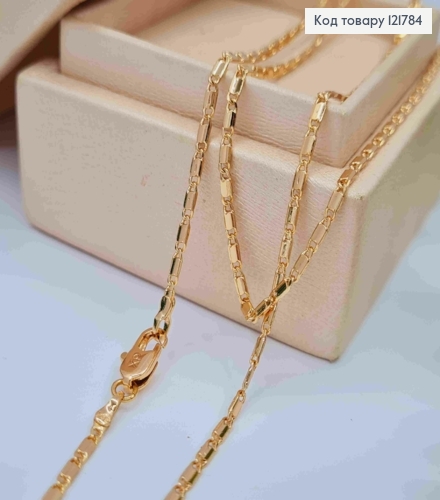 Цепочка плетение Пластинками, ширина 2мм, длина 55см, Xuping 18K 121784 фото 1