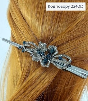 Заколка стрела металл с камнями 12см 224013 фото
