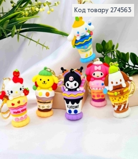 Брелок герои мультфильмов АНИМЕ, 6см, в ассортименте, на карабине и кольце 274563 фото