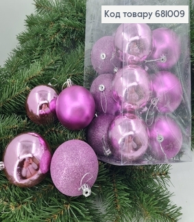 Набор игрушек 80 мм фиолетовая Китай 16 шт. 681009 фото