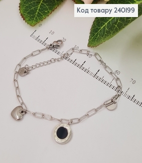 Браслет 17+3см  Римские часы  Stainless Steel 240199 фото