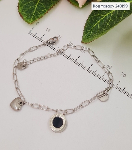 Браслет 17+3см  Римские часы  Stainless Steel 240199 фото 1