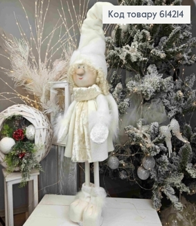 Девочка-Ангел в БЕЛОМ наряде, 98см, ручная работа, Украина 614214 фото