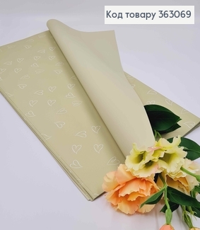 Пленка двухсторонняя ФИСТАШКОВАЯ+РИСУНОК/ОДНОТОН, в листах 58*58см, 60мкр 363069 фото