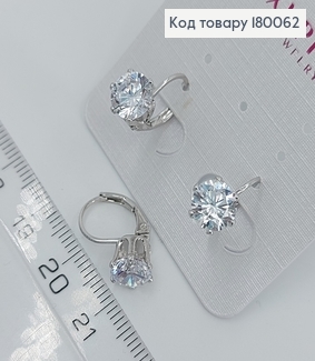 Серьги с большим камнем  медицинское золото Xuping 180062 фото