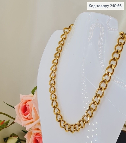 Цепочка 45+5см  1,2см   лимонне золотот  Stainless Steel 240156 фото 3