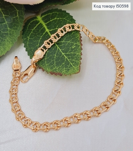 Браслет 4мм, длина 19,5см, Xuping 18K 150598 фото 1