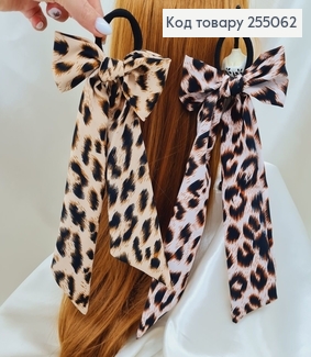 Резинка 5см  Твилли Бант Тигровий, длинный 9*27см( (ручная работа,Украина) 255062 фото