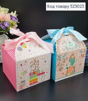 Коробка склаадна "Подарок", 23х14,5х23см, в ассорт. 523023 фото