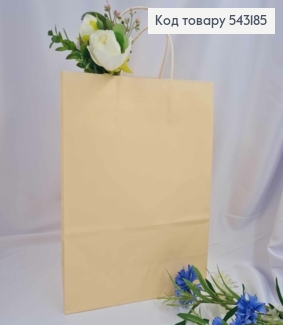 Пакет крафтовый, 26*3*12см, Бежевый 543185 фото