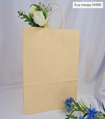Пакет крафтовый, 26*3*12см, Бежевый 543185 фото 1