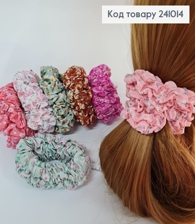 Резинка об'ємна тканина ніжна в асорт 241014 фото