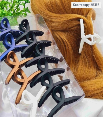 Краб пластик, матовий, "ПЕТЕЛЬКА", розмір 8,5см, Кольори в асортименті 213357 фото 1