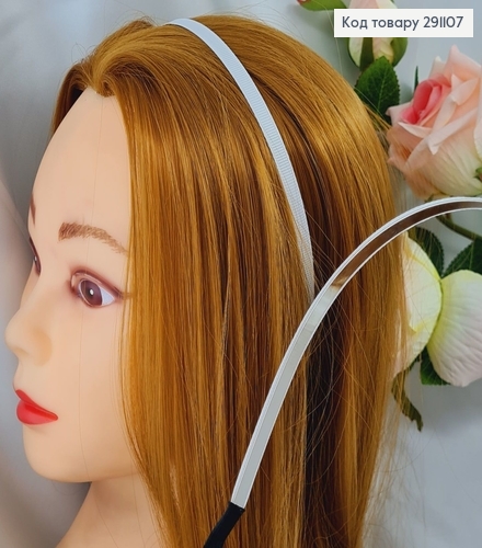 Обруч (заготовка) металл БЕЛЫЙ обтянутый тканью 0,6см 291107 фото 1