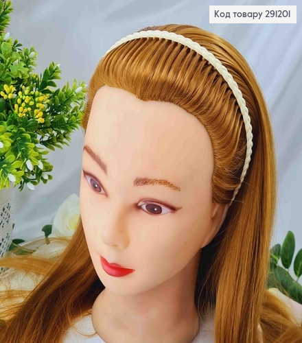 Обруч каучук, Косичка шир.0,7см, цвета в ассорт. 291201 фото 1