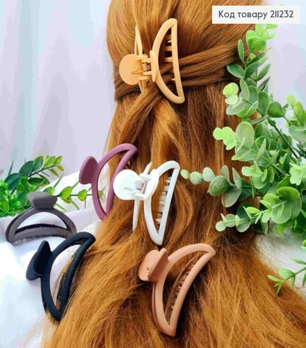 Краб пластик матовый "ДУГА", 7см, Пастельные цвета в ассортименте. 211232 фото 1