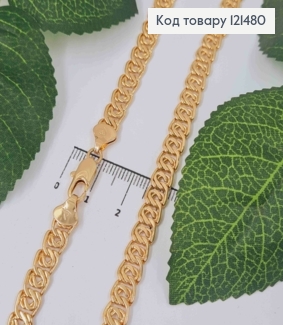 Цепочка плетения узелком, ширина 7мм, длина 60см, Xuping 18K 121480 фото