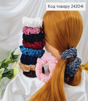 Резинка велюр  об'ємна кольорова 20 шт 242041 фото