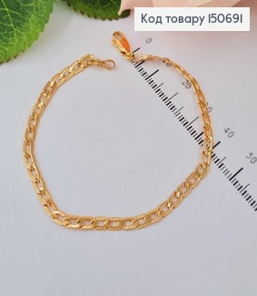 Браслет якорное плетение 0.3см длина 18.5см Xuping 18K 150691 фото