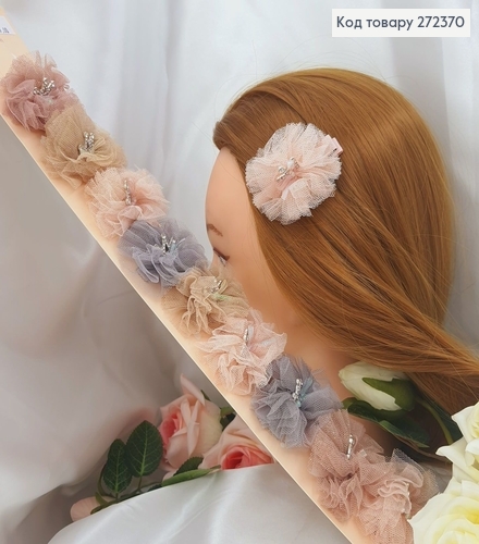 Заколка детская стрела Диадема с камнями 5см, 10шт/уп. 272370 фото 1