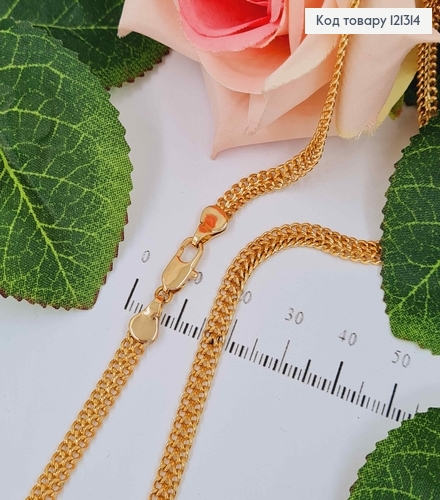 Цепочка, плетение питона, длина 50см. шир.4мм, Xuping 18K 121314 фото 1