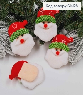 Шита іграшка на ялинку, Санта Клаус, 8,5*6,5см 614128 фото