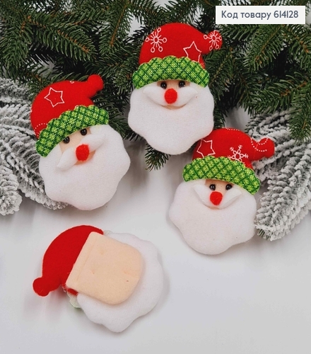 Шитая игрушка на елку, Санта Клаус, 8,5*6,5см. 614128 фото 1