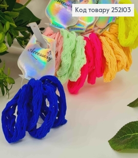 Набор резинок 4шт. плетения паутинка, 6см, цвета в ассорт. 252103 фото