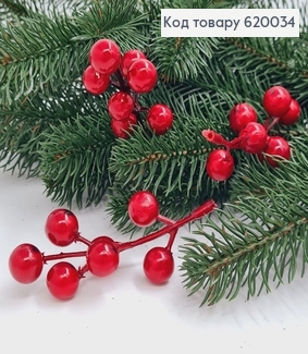 ¶Веточка калины пластик 10 см 620034 фото