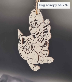 Дерев'яна іграшка, Дракончики з блиском, 11,5*8см, Україна 619276 фото