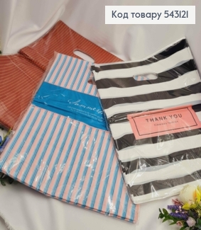 Пакет полиэтиленовый "ПОЛОСАТЫЙ",  39х30 см 100 шт в асс. 543121 фото