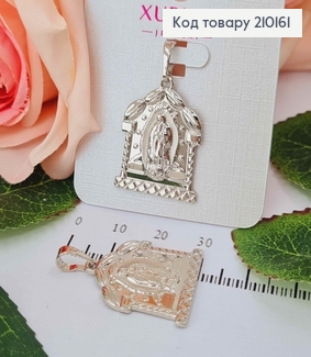 Иконка родилась в виде домика, с Божией матерью 2,5см, Xuping 210161 фото