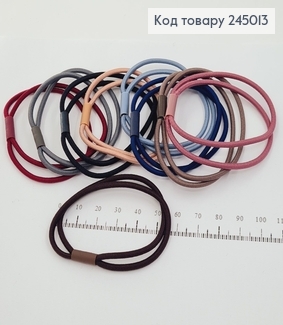 Резинка простая двойной шнурок круглая в асс. 10 шт / уп. цена за уп. 245013 фото