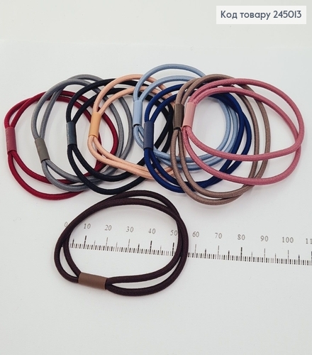 Резинка простая двойной шнурок круглая в асс. 10 шт / уп. цена за уп. 245013 фото 1