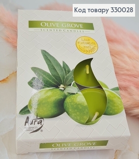 Аромасвічка таблетка BISPOL Оливковий гай  6 шт/4 годин, 15-315 330028 фото