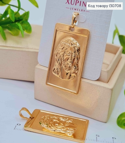 Иконка-Ладанка "Спаситель", размер 3,8*2,4см, Xuping 18K 130708 фото 1