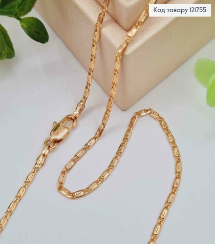 Цепочка Улиточное плетение, ширина 1,5мм, длина 44см, Xuping 18К 121755 фото 1