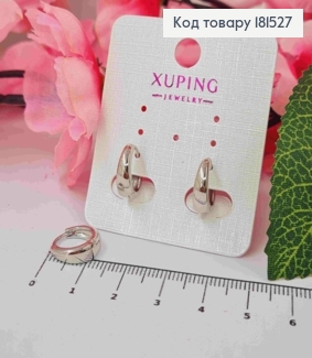 Серьги кольца, расширенные, 0,9см, Xuping 18K 181527 фото