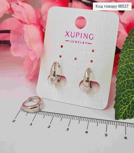 Серьги кольца, расширенные, 0,9см, Xuping 18K 181527 фото 1