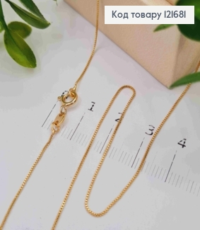 Цепочка ЯКОРНОЕ квадратное плетение, длина 40см, Xuping 18К 121681 фото