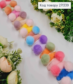 Набір дитячих заколок тік-так, "Пухнастики" 20шт/уп. 271339 фото