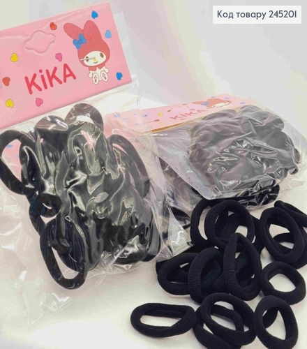 Резинка-микрофибра (20шт/уп), Черного цвета, 2см 245201 фото 1