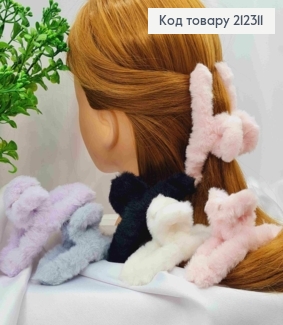 Краб пластик Петелька "Пушок", 11см, Яркие цвета в ассортименте 212311 фото