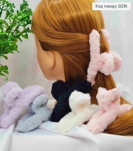 Краб пластик Петелька "Пушок", 11см, Яркие цвета в ассортименте 212311 фото 1