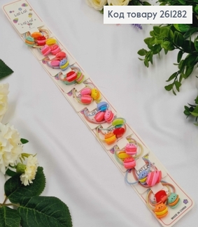 Набор детских резинок (30шт) КОТИКИ  в ассортименте, тонкие, диаметр 3,5см. 261282 фото