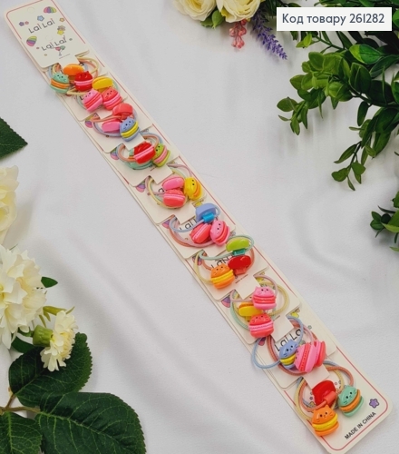 Набор детских резинок (30шт) КОТИКИ  в ассортименте, тонкие, диаметр 3,5см. 261282 фото 1