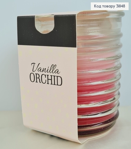 Аромосвічка стакан BISPOL  Ваніль - Орхідея 136 г/28 годин, 80-184 311148 фото 1