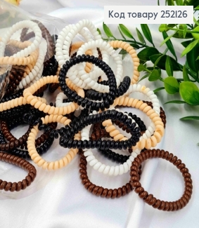 Резинка пружинка, Пастельні кольори в асортименті, 5см 252126 фото